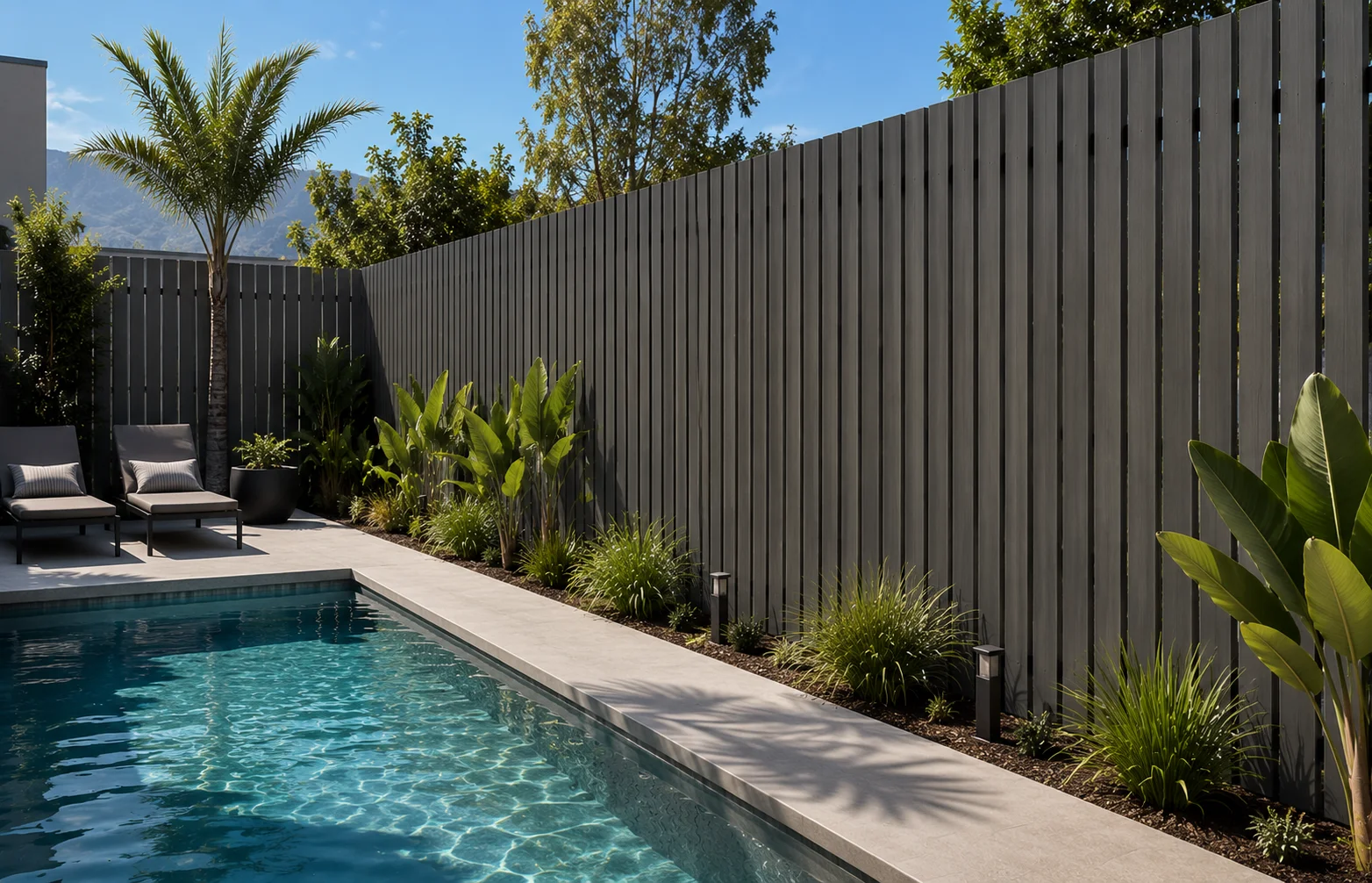 Cortavistas WPC para piscina